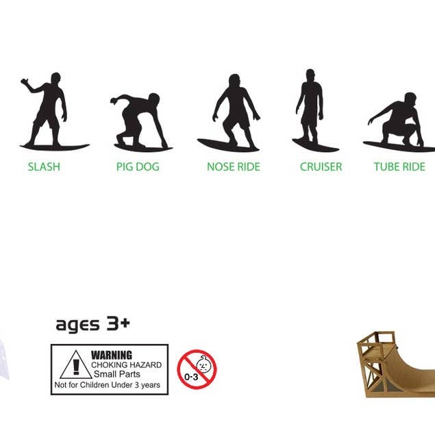 Green Aj's Toy Boarders - Surf Series 1 for wholesale on Faire