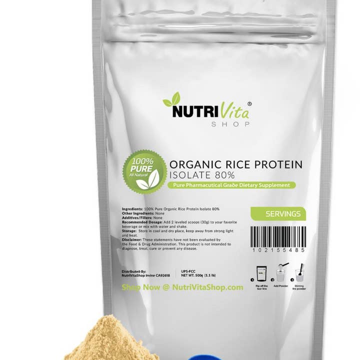 NutriVitaShop - Wholesale Protein/Superfood Powder - RICE PROTEIN - 1lb