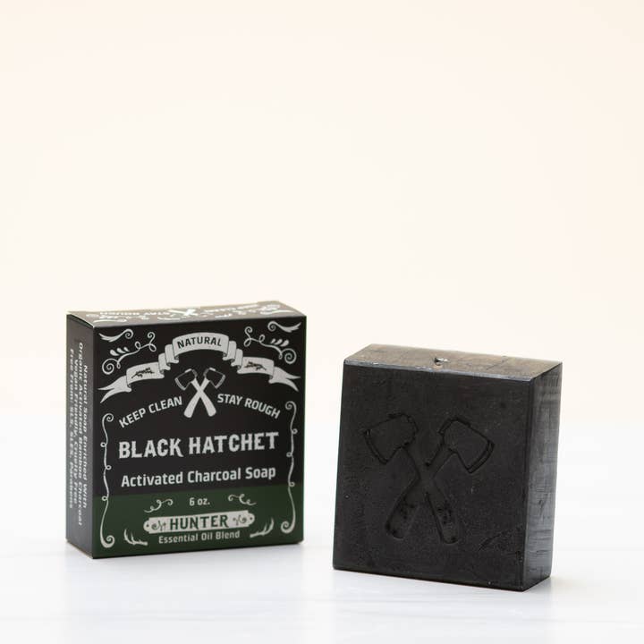 Latika Beauty - Vendita all'ingrosso Saponetta - Uomo - Sapone al Carbone – Hunter | Barretta Detox per Uomini con Carbone3