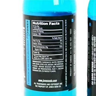 Shop The King - Wholesale Soda/Carbonated Drink - Jones Soda Blu Bbl Gum 12 oz 12 Per Case1