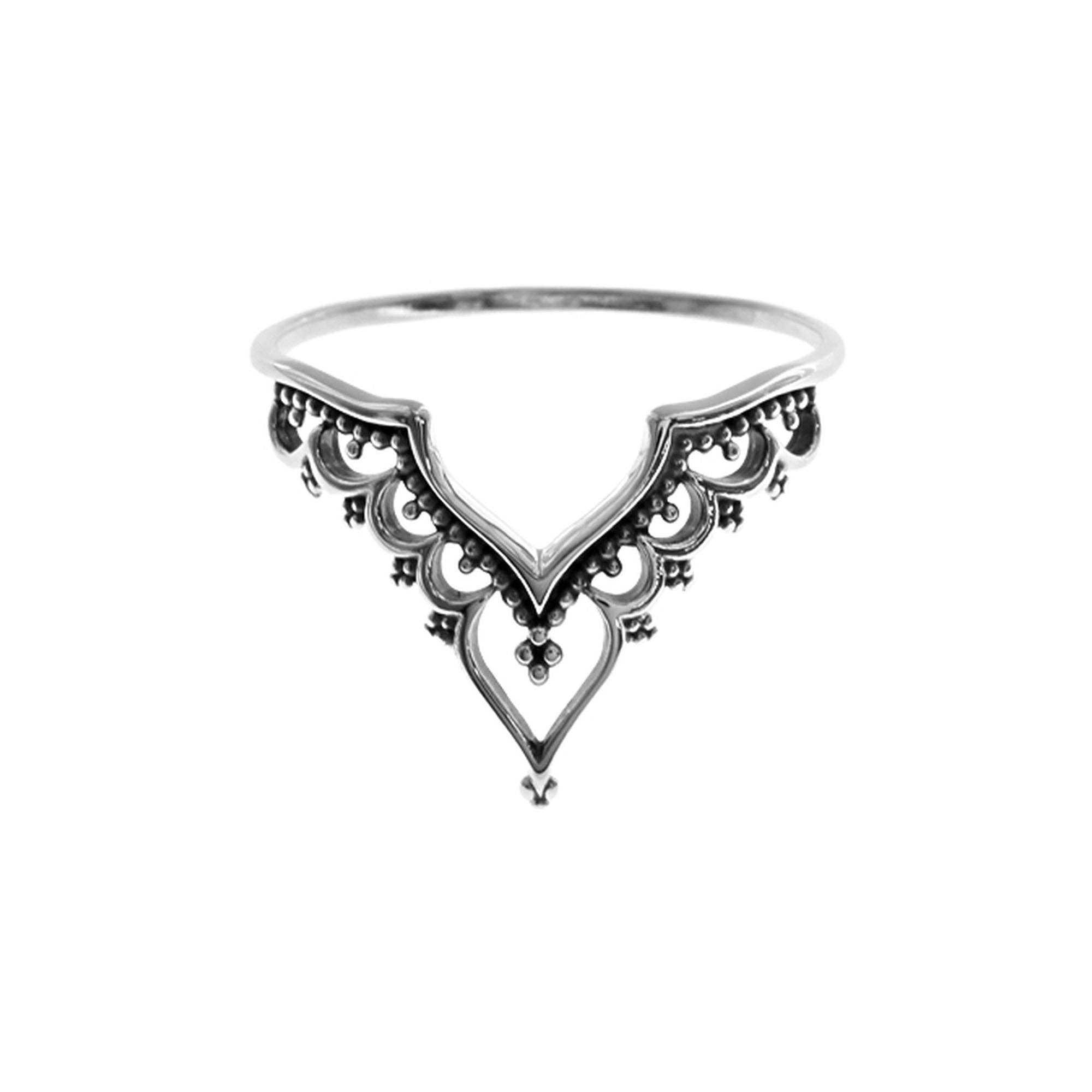 Kali Ma Designs - Sterling Silver Jewellery – wholesale Cocktail/statement ring – Catalina elaborate arched boho ring1