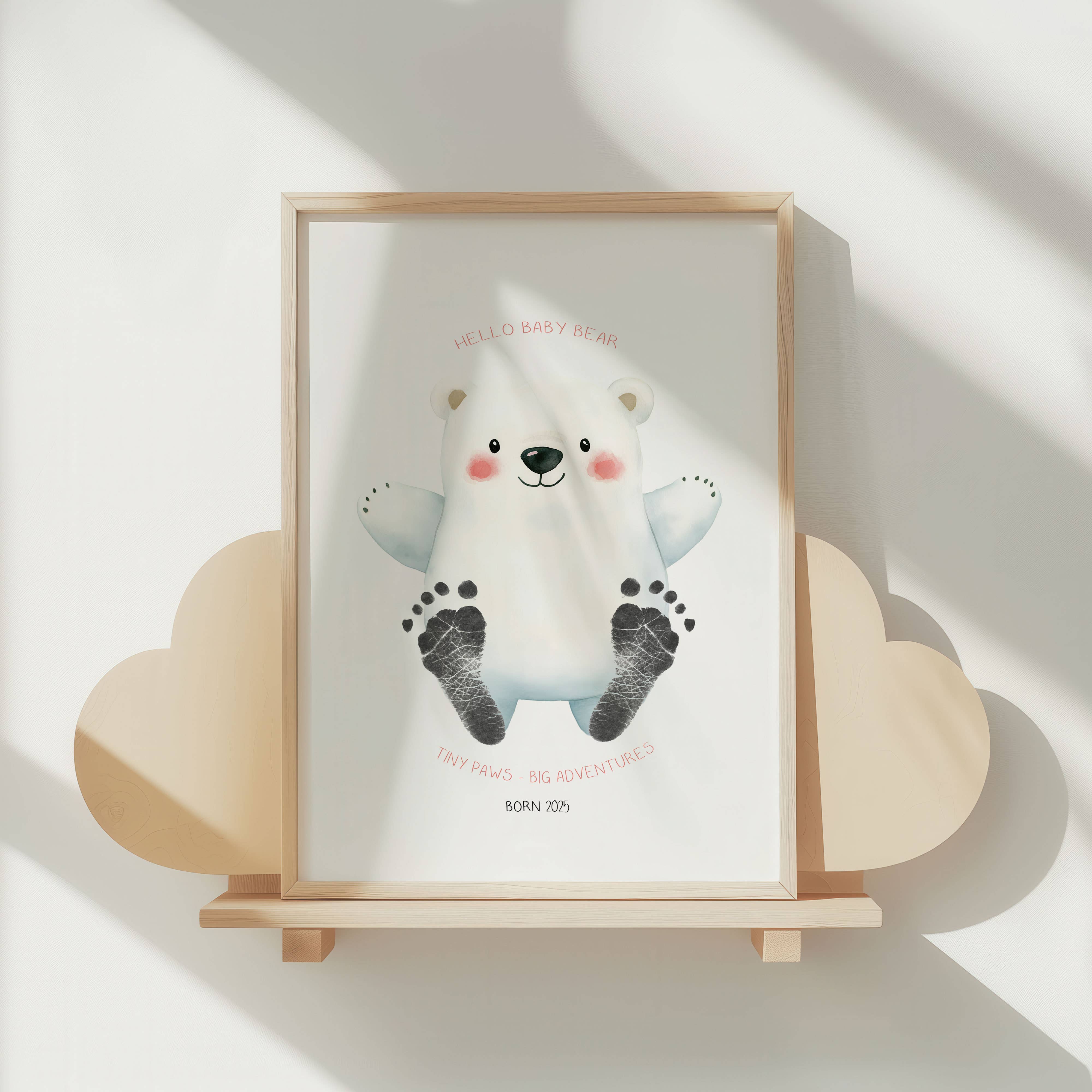 HELLO BOO – wholesale Hand & footprint kit – Child & baby – HELLO BOO Animal Design, Baby Ink Free Footprint Kit. 7