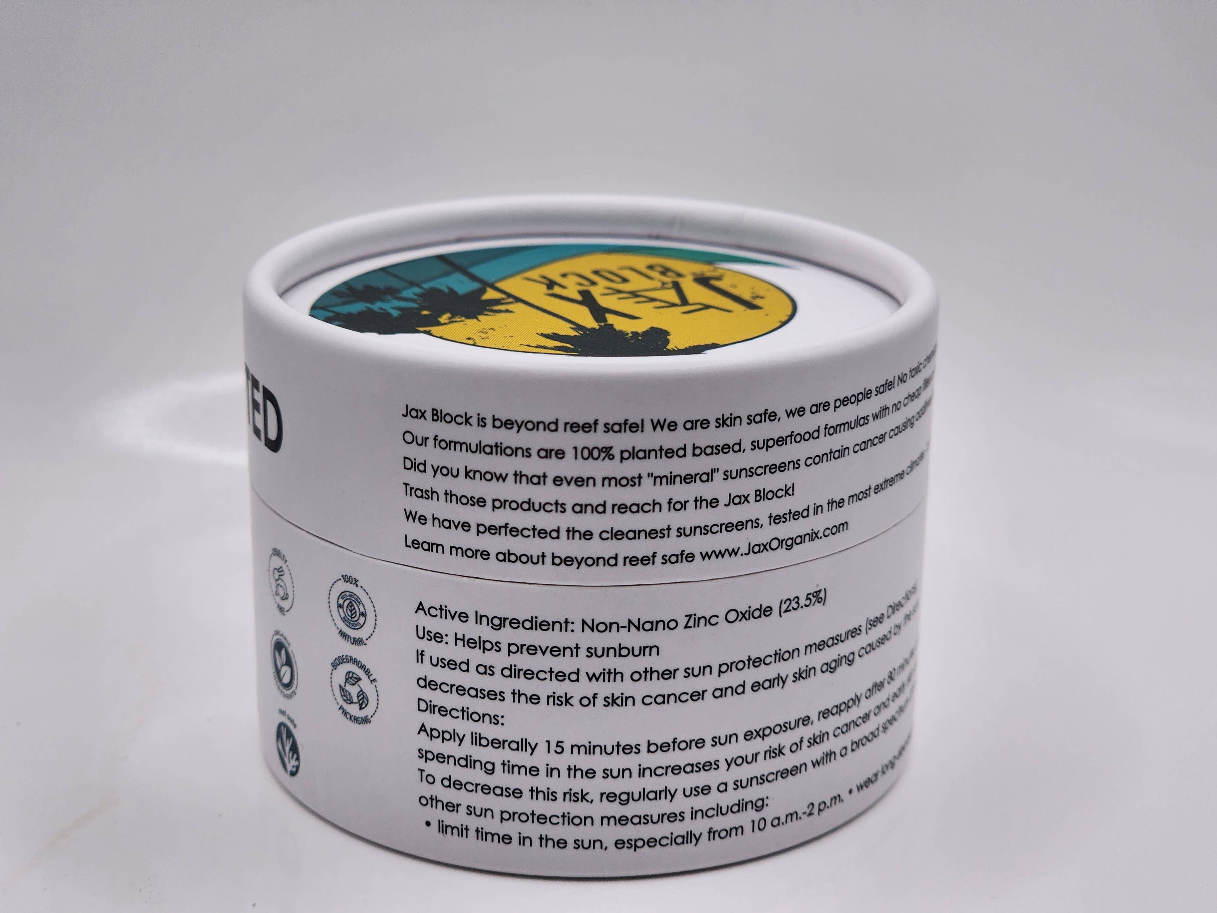 Jax Organix – wholesale Solskyddsmedel – Jax Organix 2 oz SPF 45. Krämig vattenbeständig formel2