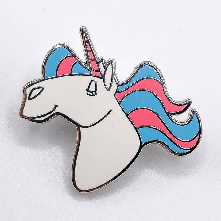 Geekly Whimsical - Wholesale Lapel Pin/Button - Pride-icorns! Pride Unicorn Enamel Pin - Transgender0