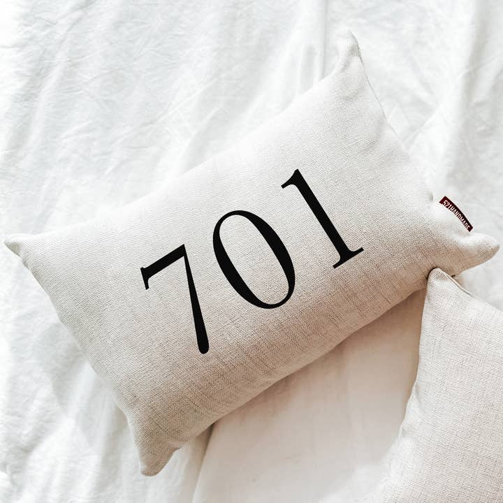 Custom Area Code Pillow for wholesale by 521handmade