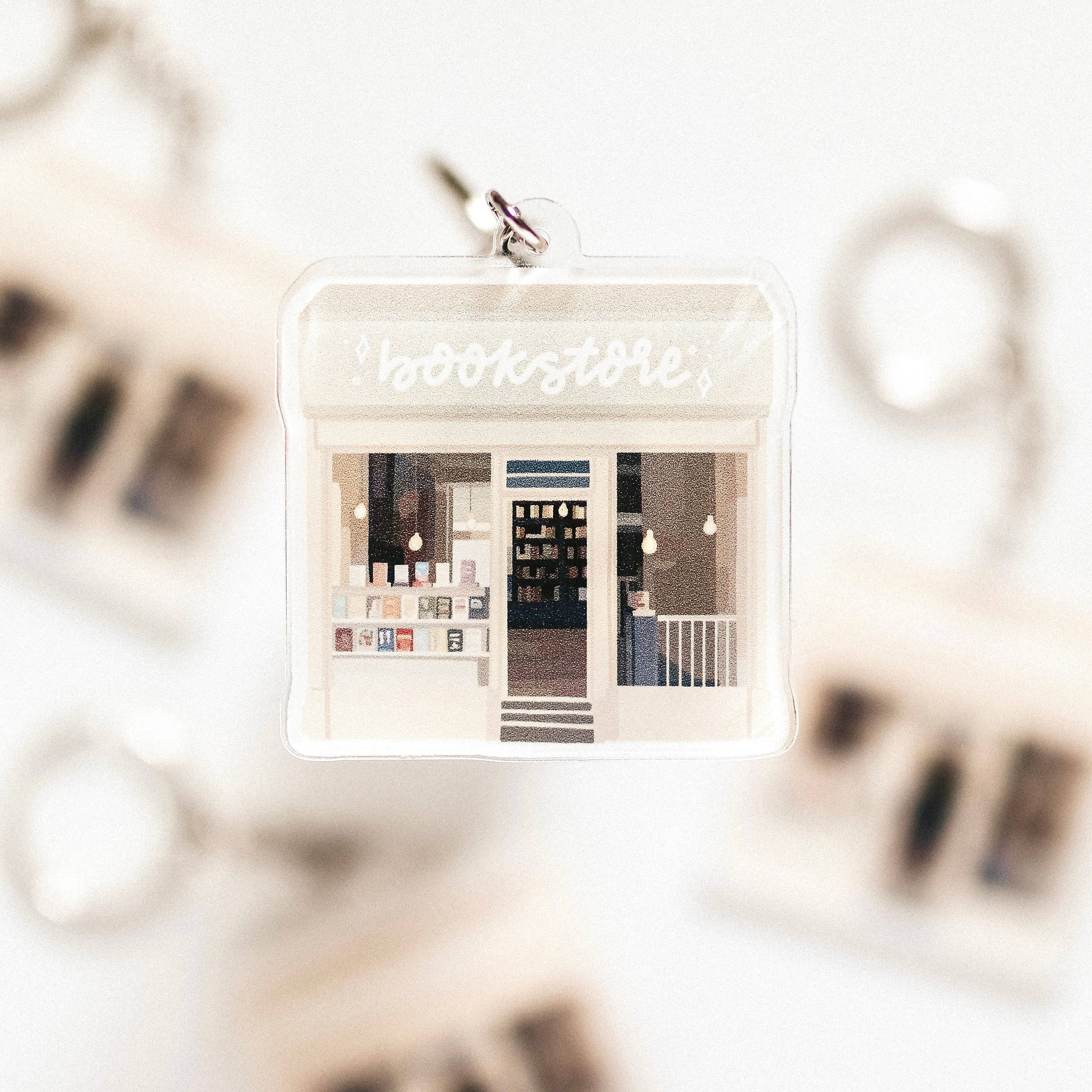 The Sticker Shop - Wholesale Keychain - Unisex - Bookstore Acrylic Keychain For Book Lovers And Readers