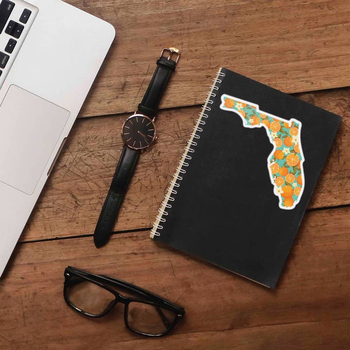 Sentinel Supply - Wholesale Sticker - Florida Orange Bumper Sticker - Cute FL Decals4