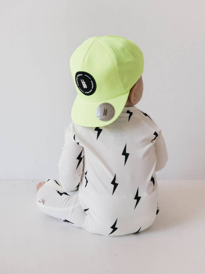 Forever French Baby - Wholesale Sleepsuit - Baby - Bamboo Zip Pajamas | White & Black Lightning Bolt10