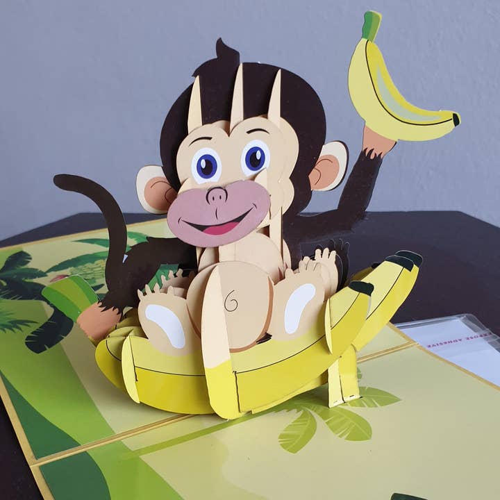Abe med banan for engroshandel hos Papier Paradies
