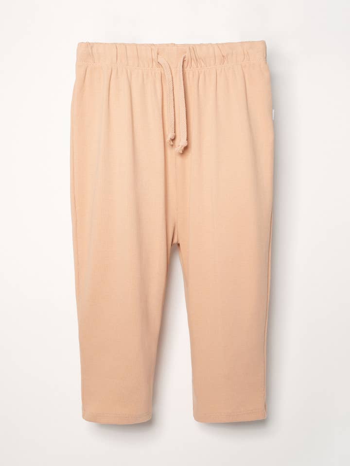 Organic Pima cotton kids lounge pants - pink for wholesale by Granelito