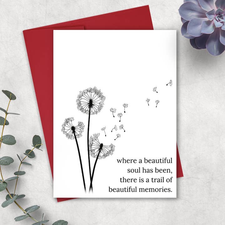 SALE Beautiful Memories Card, Red Envelope for wholesale by Expression Design Co