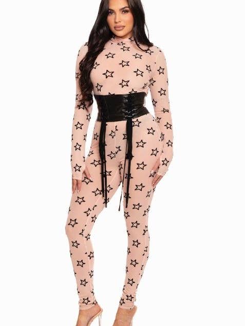 SEE-THROUGH STAR JUMPSUIT for wholesale by CAPSULLE