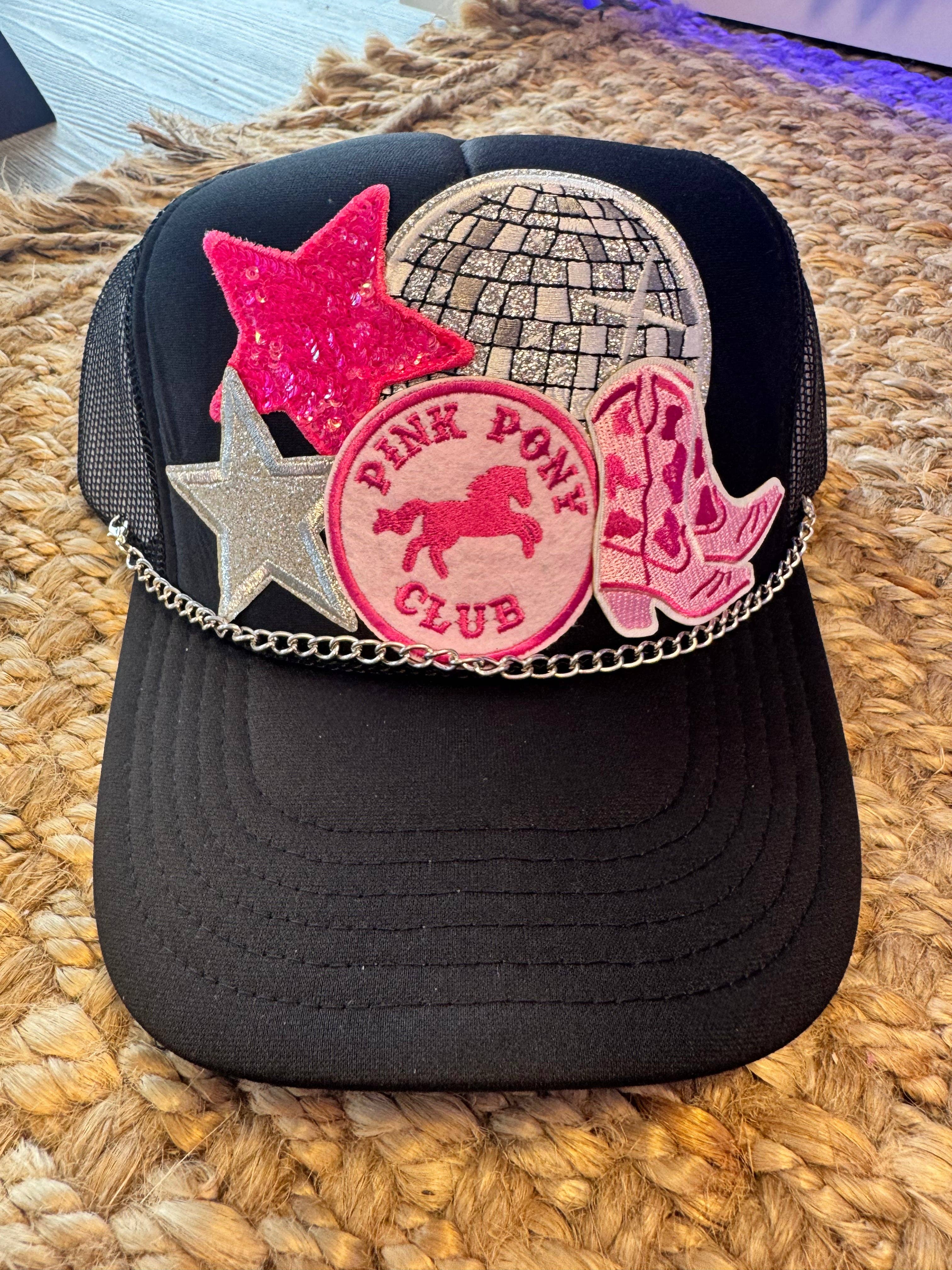 Patchwrx Customs Hat Bar - Wholesale Trucker Hat - Women's - Pink Pony Club Cowgirl Trucker Hat1