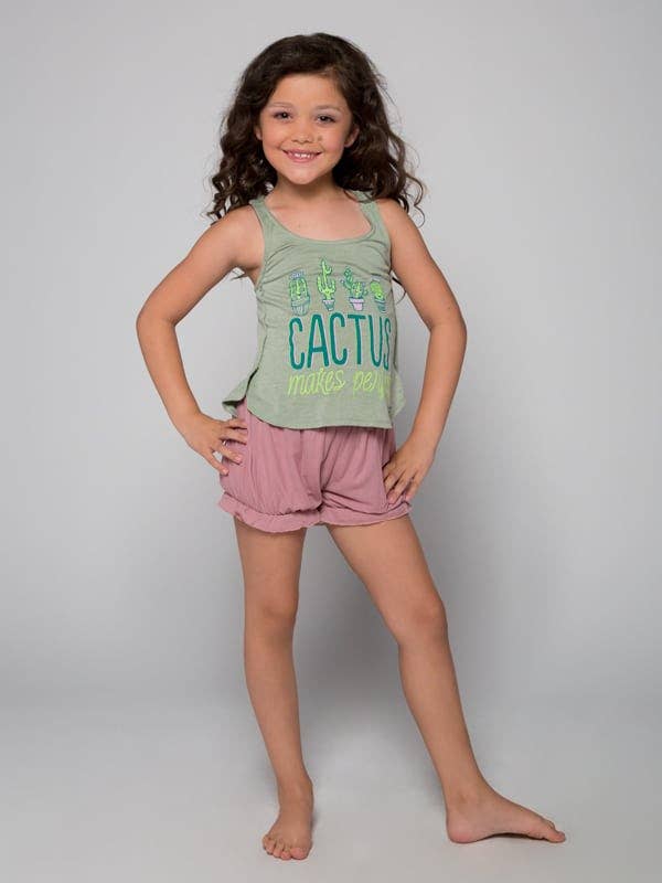 Cactus Itty Bitty Petal Racerback for wholesale by Sugar And Bruno