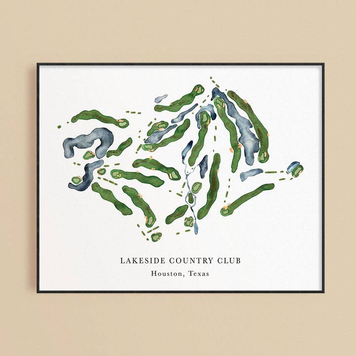 Stampa Golf del Lakeside Country Club per la vendita all'ingrosso da parte di ally aiken design