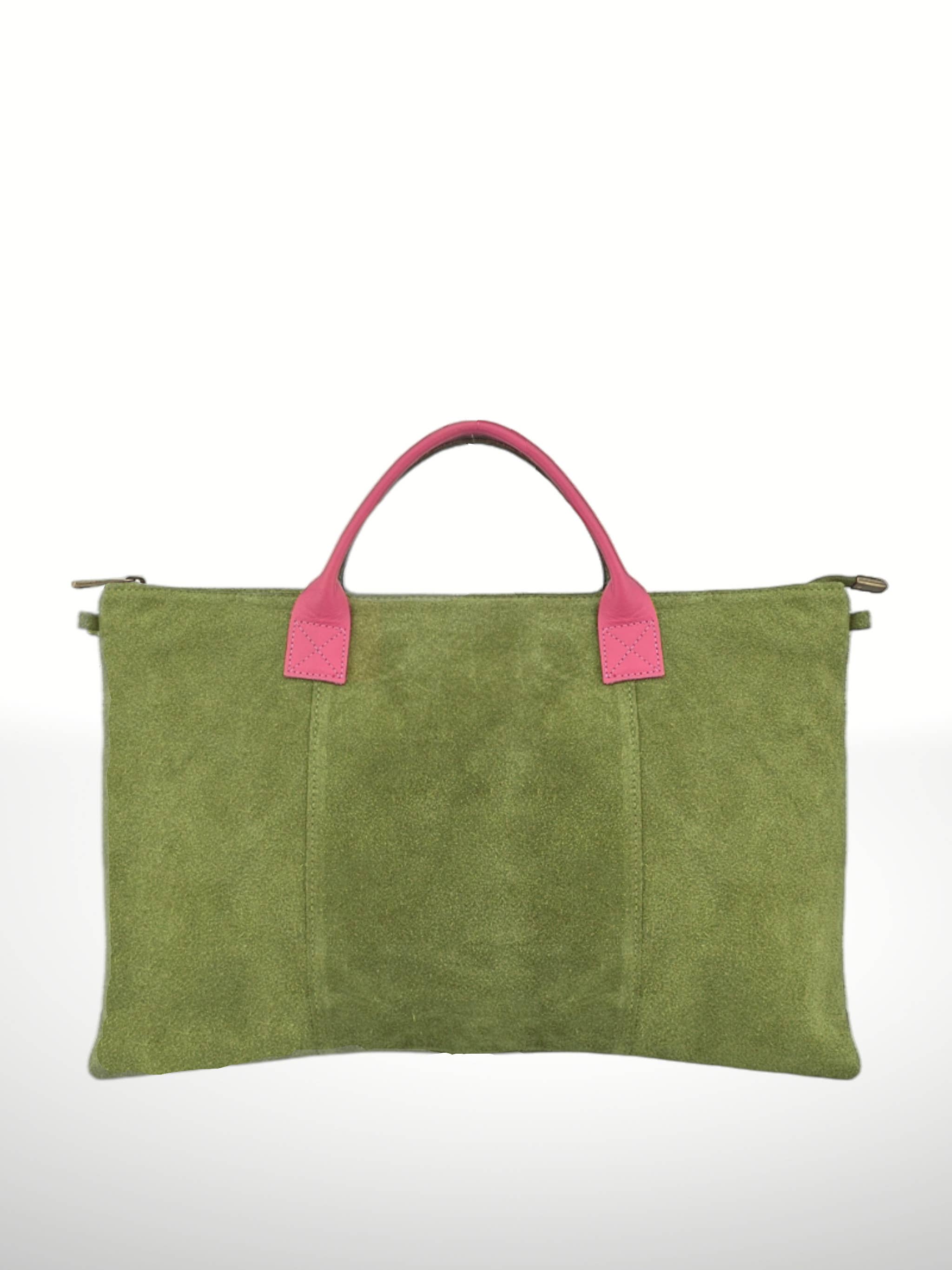 ITALIAN'S LEATHER - Wholesale Tote Bag - Women's - Suede Leather Bags Milano 2208115