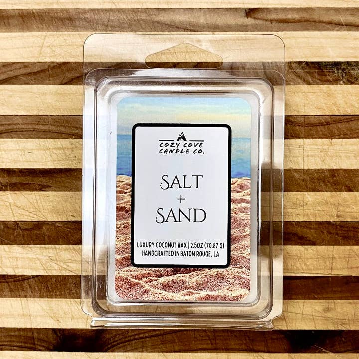 Salt + Sand | Scented Wax Melts 2.5 oz. for wholesale by Cozy Cove Candle Co LLC