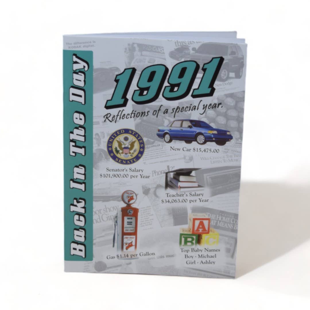 3 Oak Publishing / Back In The Day - Wholesale Everyday Greeting Card - 1991 Back In The Day Greeting Card / Booklet (envelope inclu1