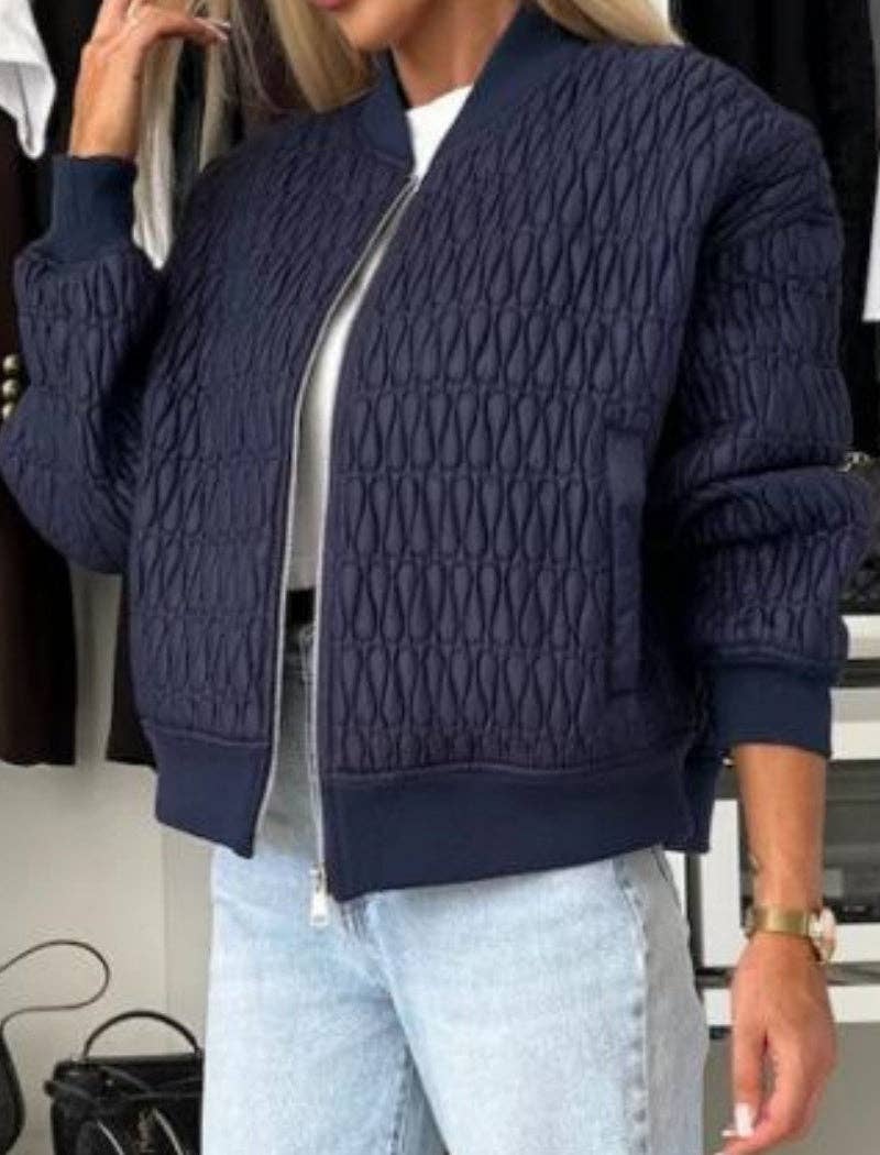 safistyle - Vente Bombers – femme - Blouson aviateur matelassé à fermeture éclair4