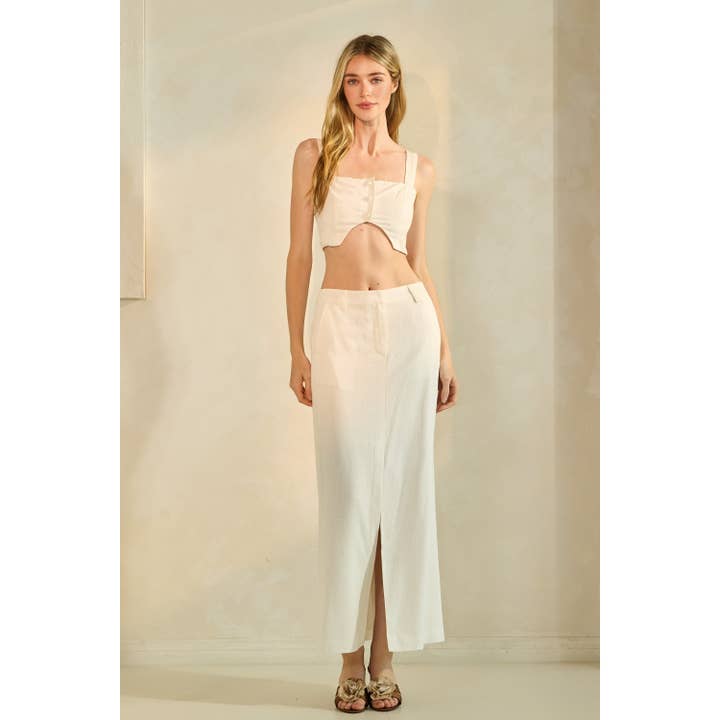 Linen 2 pieces set for wholesale by Honey Mango