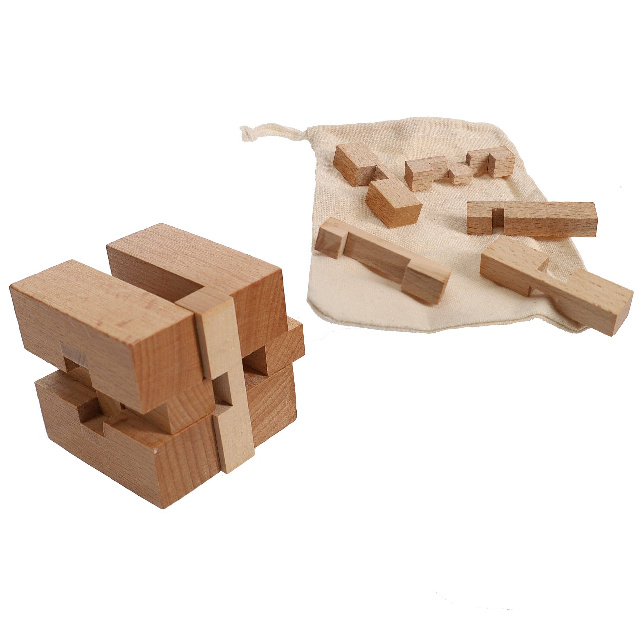 Wood Expressions - Wholesale Puzzle - Adult - Solid Wood 3D Cube Puzzle2