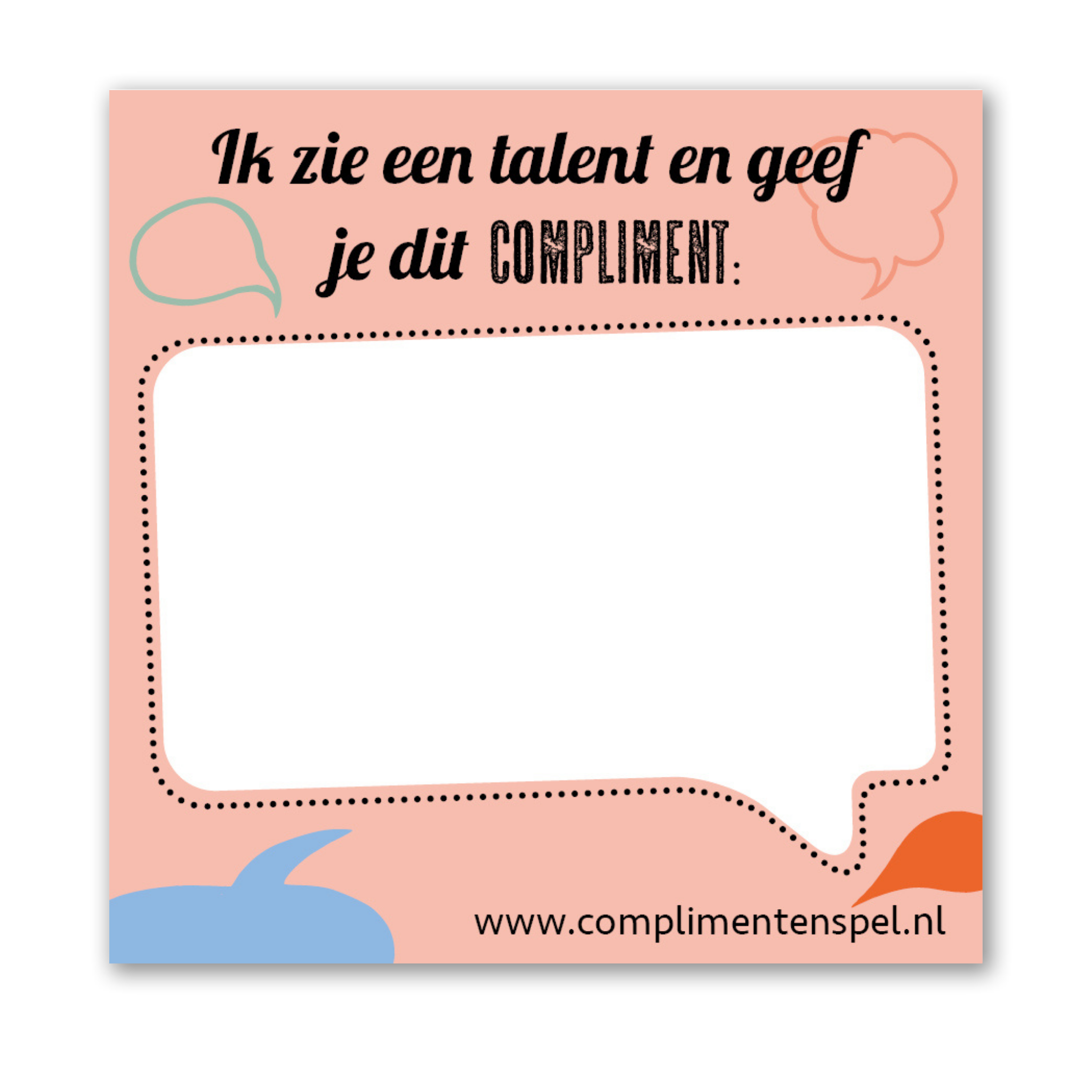 complimentenspel - Wholesale Sticker - Negen verschillende Complimenten Post-Its8