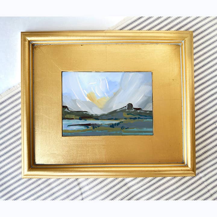 "Luz Costera", Pintura Paisajística Original para venta al por mayor de Green Barn Studio