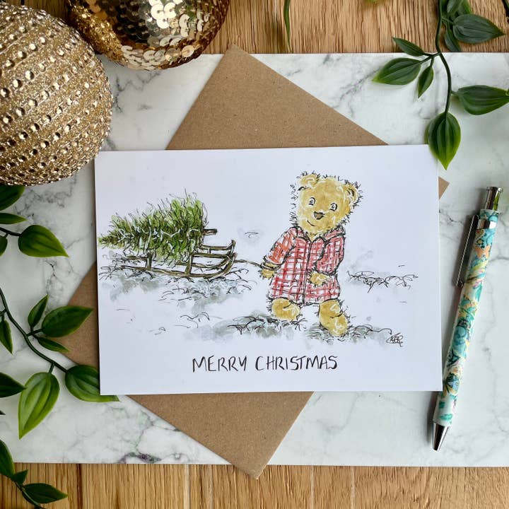 Joyeux Noël - Le sapin de Noël de Ted pour la vente par Crafty Tinks