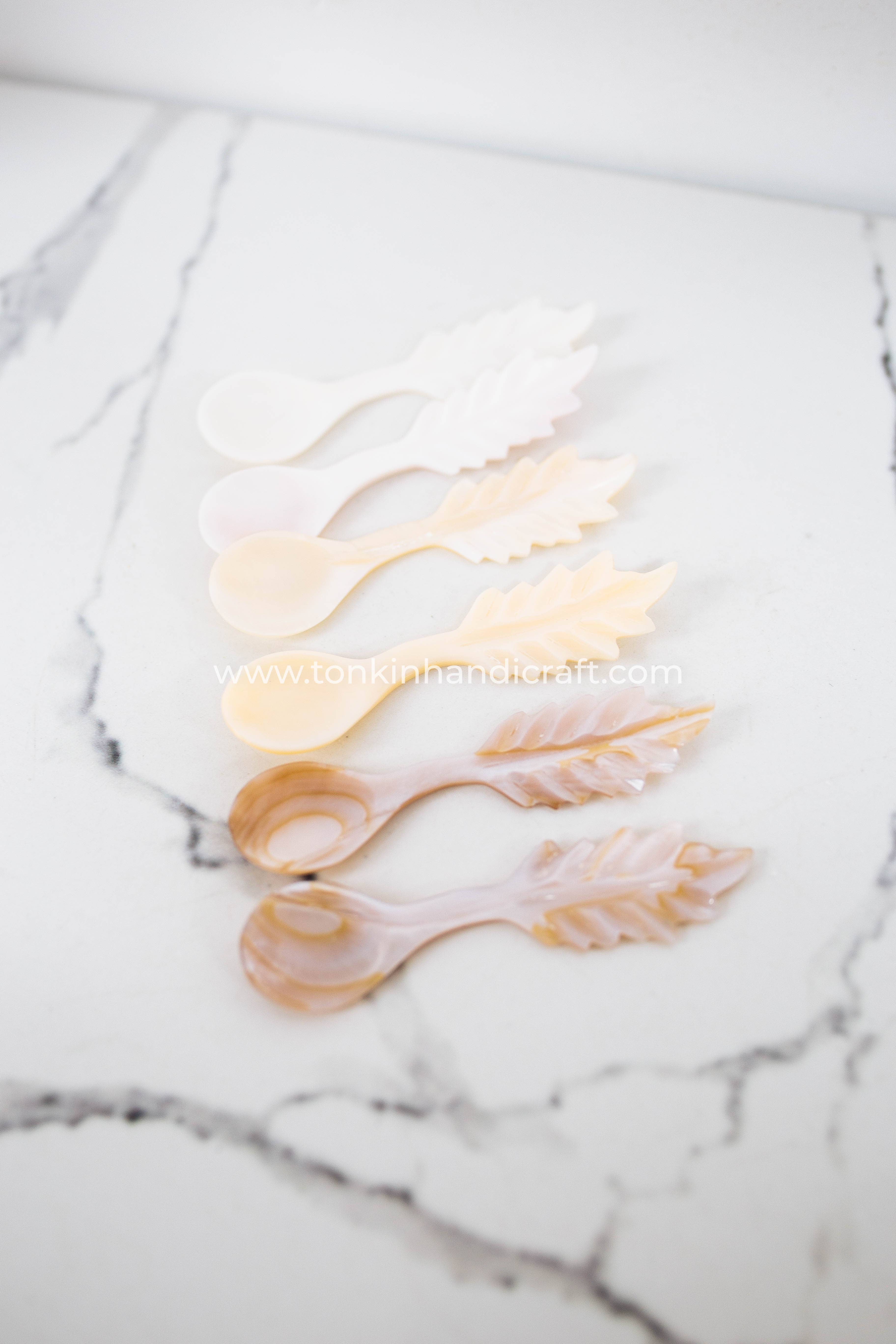Tonkin Handicraft - Vendita all'ingrosso Cucchiai (posate) - Cucchiaio a foglia in madreperla6
