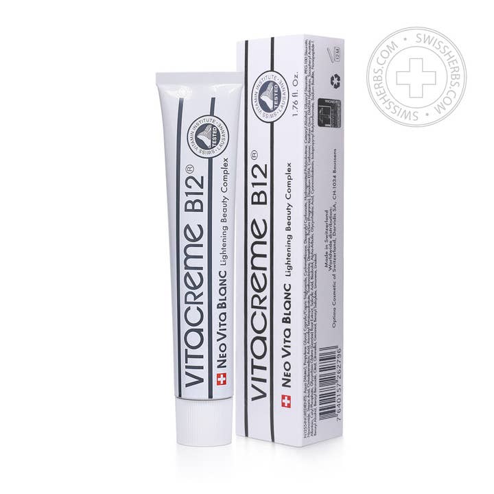 Vitacreme B12 VITA BLANC Aufhellende Schönheitscreme für den Großhandel von SwissHerbs Pharma GmbH
