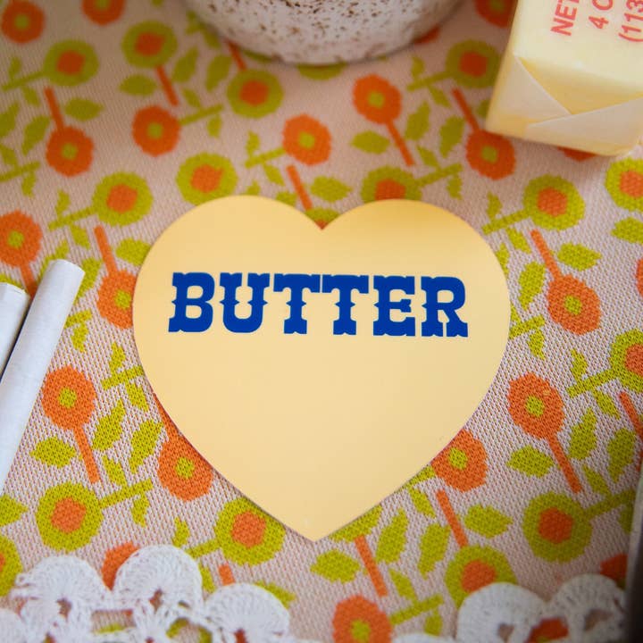 A Shop of Things - Wholesale Sticker - Butter Heart Sticker