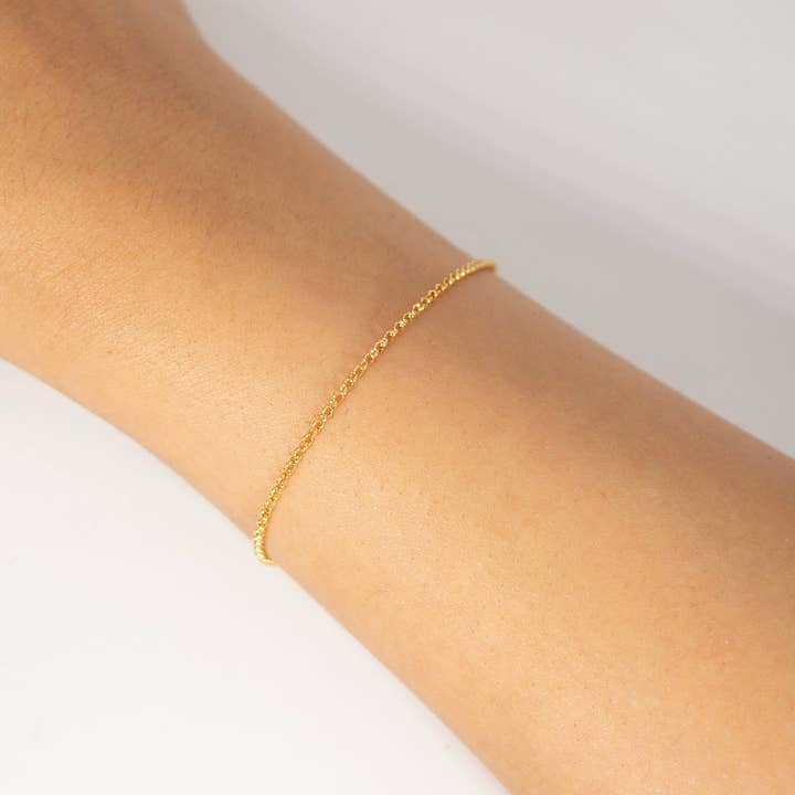 "Periwinkle" Gold Filled Small Rolo Chain for wholesale by TPAIGE Jewelry