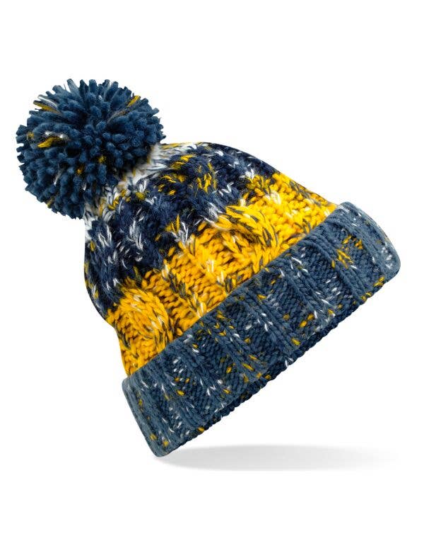 Logo Free Clothing – Engroshandel Beanie - Dame – Beechfield proptrækker Pom Pom Pom Beanie | Unisex | Kraftig kabelstrik | 15 farver | Én størrelse10
