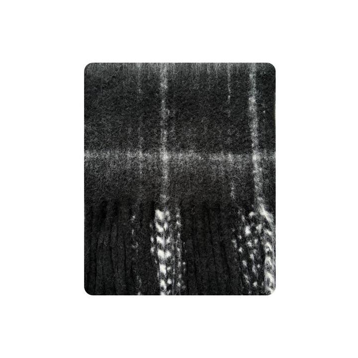 SALINA TRADING INC - Wholesale Scarf – Women's - Plaid Pattern Wool Blend Scarf for Women6