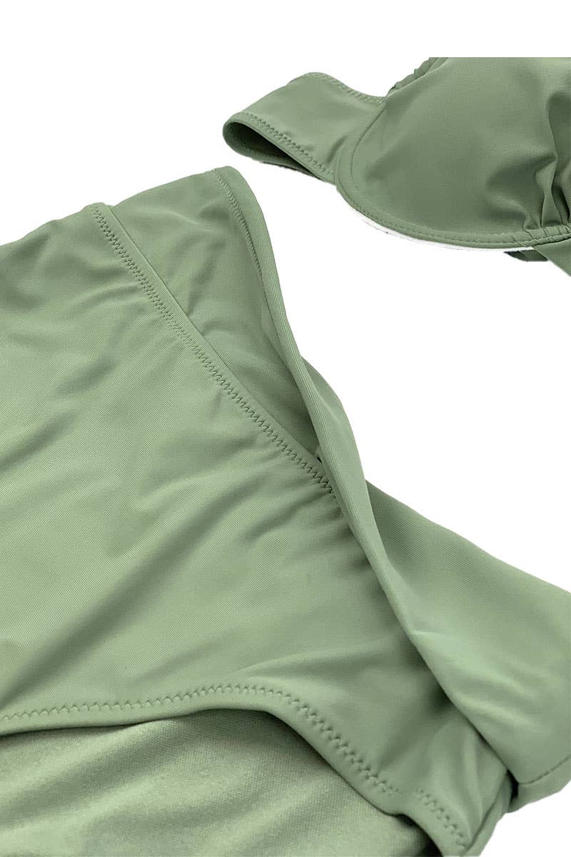 Belle Com'Elle - Venta al por mayor Traje de baño de dos piezas - Mujer - Traje de baño de bikini de cintura alta de talla grande/SY233812