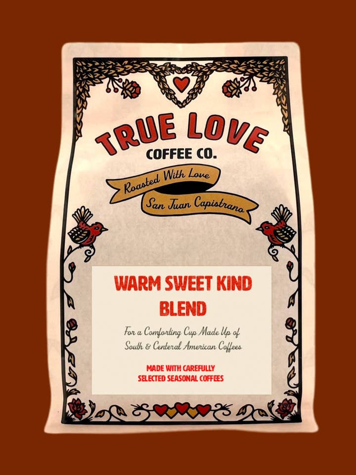 Warm Sweet Kind Blend for wholesale by True Love Coffee Co.