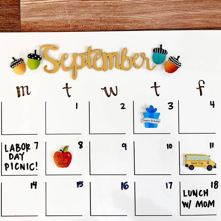 Roeda Studio - Wholesale Magnet - Holiday Calendar Magnets S/7, Organization, Holiday Decor