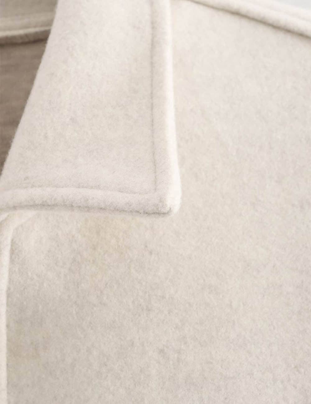 Sweetkama – wholesale Jacka - Dam – Damkappa i ullblandning med dragkedja och nedvikt krage5