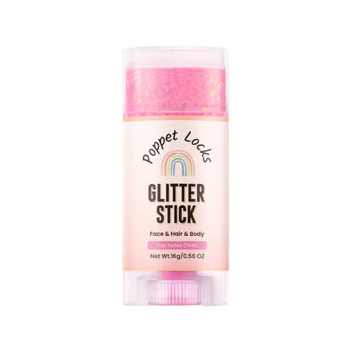 Pink Glitter Stick  - Face & Body balm for wholesale by Poppet Locks