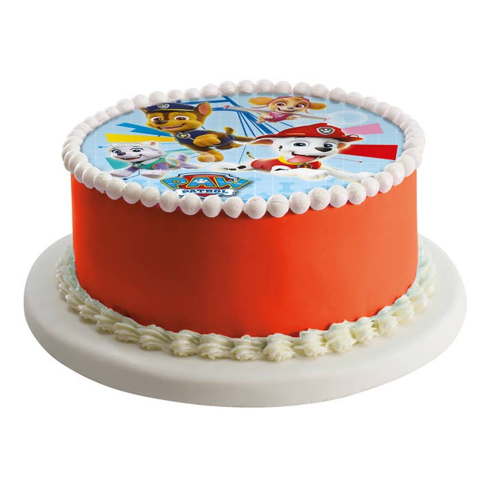 dekora - Wholesale Cake/Cupcake Topper - 16CM SUGAR-FREE PAW PATROL CAKE EDIBLE DISC3