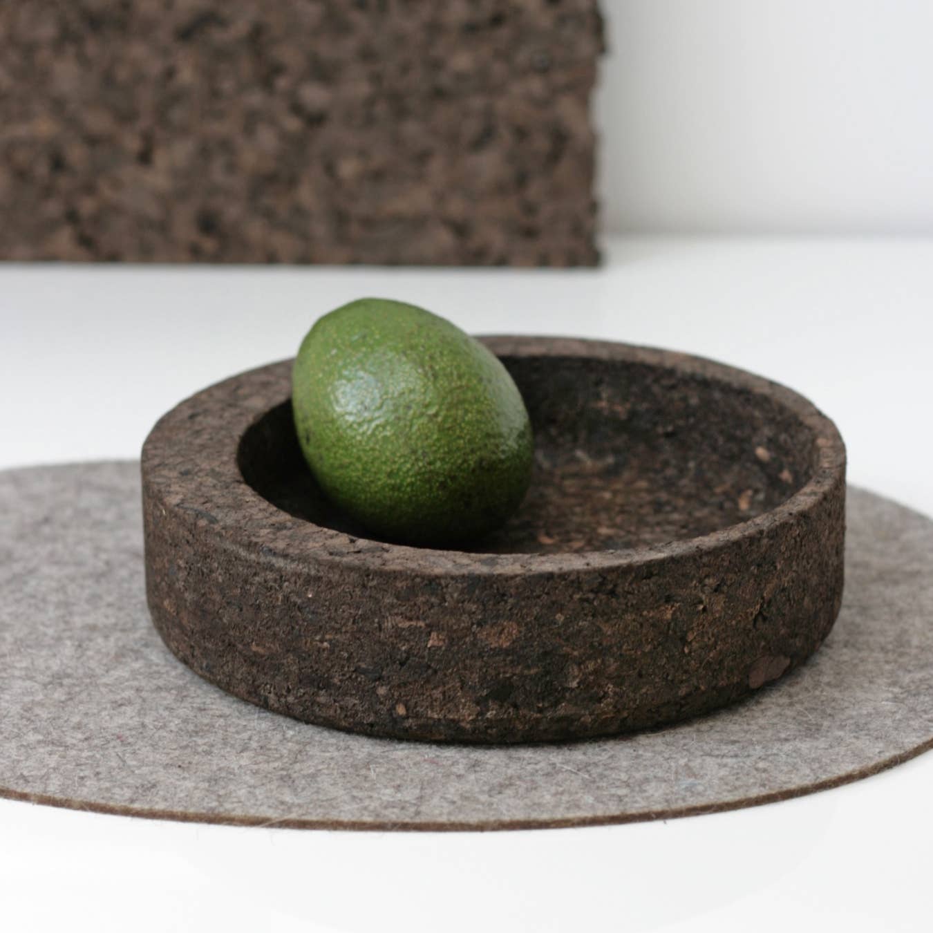 NAMUOS - Vente Sets de table - Set de dessous de verre et napperon en feutre de laine 100 % gris MILLSTONES2