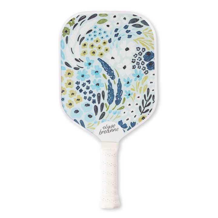 Waterfall Floral Pickleball Paddle for wholesale by Elyse Breanne Design