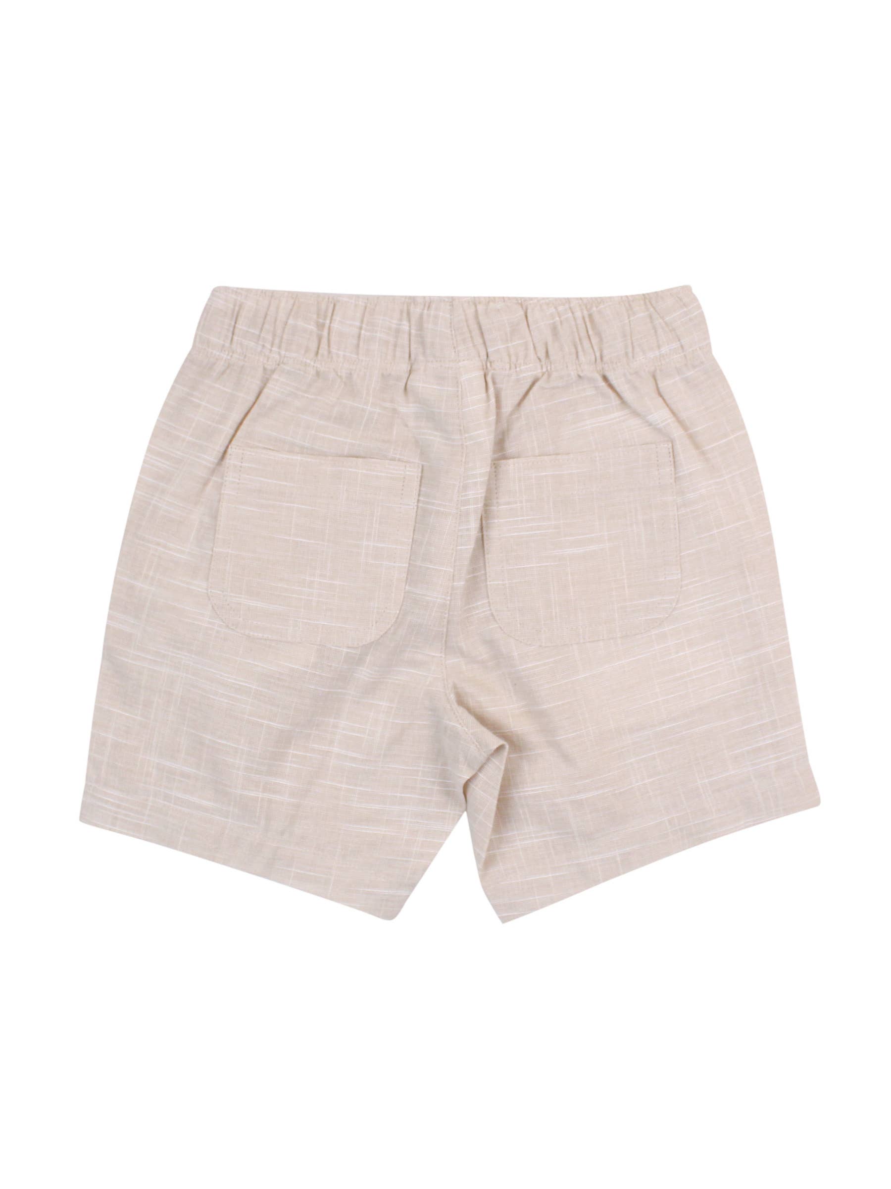 Brown Boys Khaki Pull-on Shorts for wholesale on Faire2