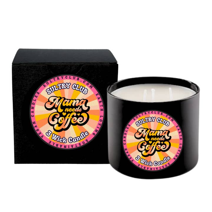 MAMA NEEDS Coffee Candle for wholesale by SULTRY CLUB CANDLES