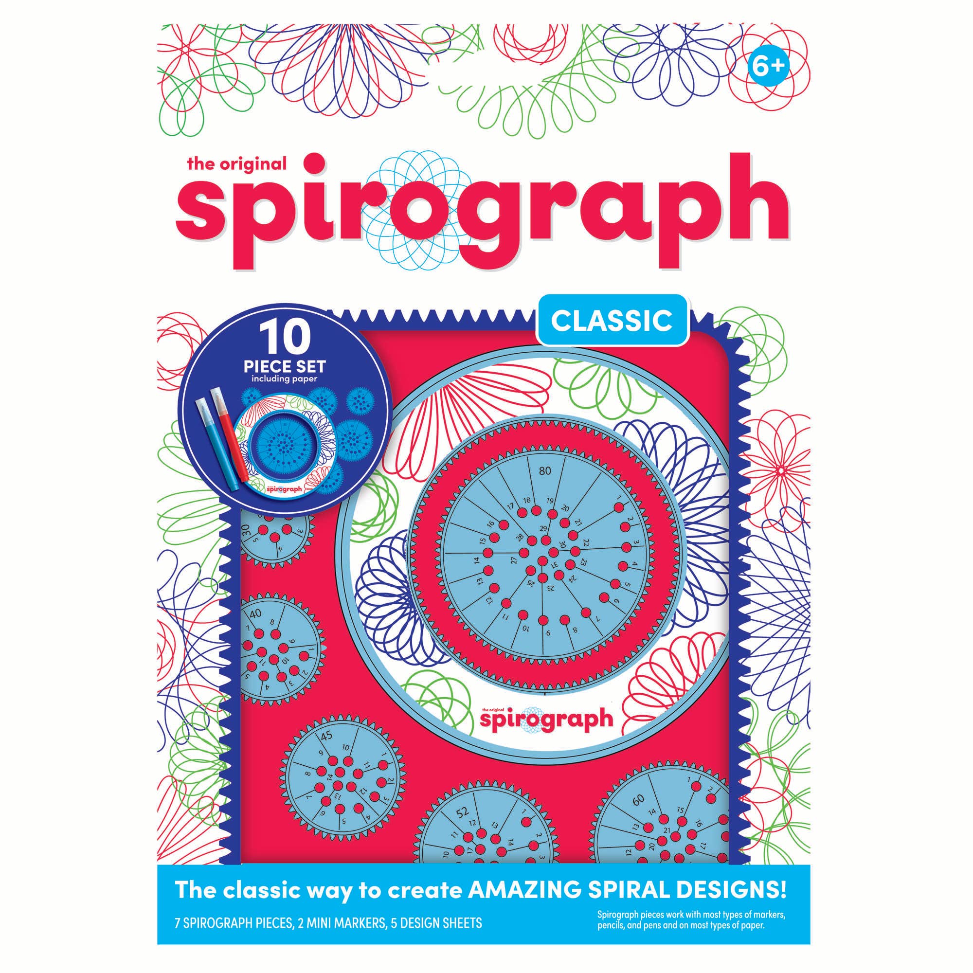 Play Monster - Wholesale Craft Tool - Spirograph Envelope Value Set Spirograph - Doodle Art Journal - Retro Gift0