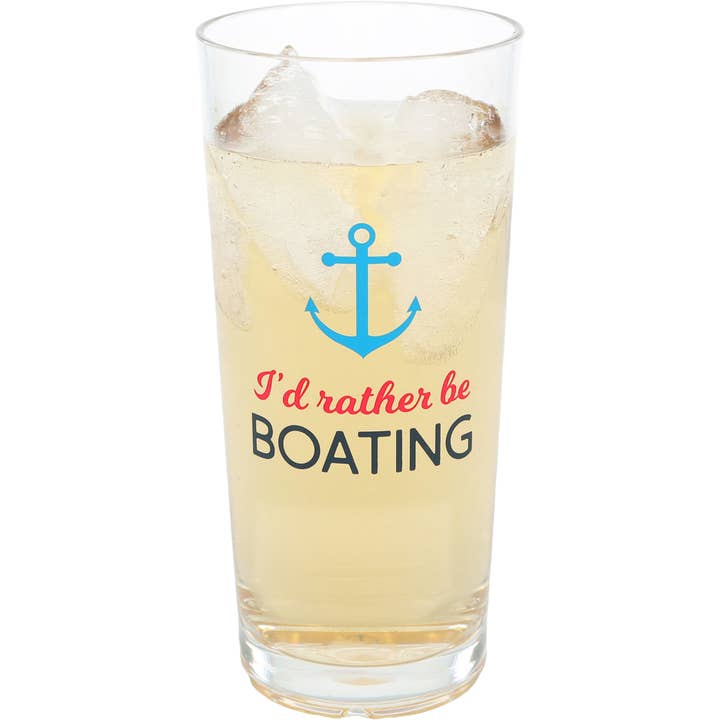 Rather be Boating - 11 oz Tritan Highball Glass for wholesale by Pavilion