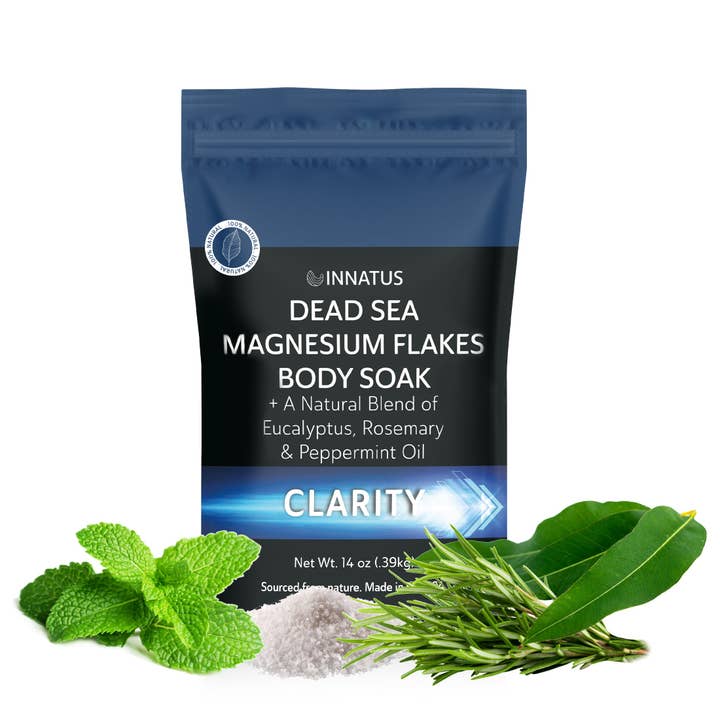 Pure Dead sea magnesium flakes clarity soak 4 oz for wholesale by innatus