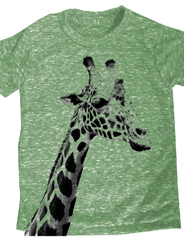 Youth S/S Giraffe Tee for wholesale by Peek-A-Zoo