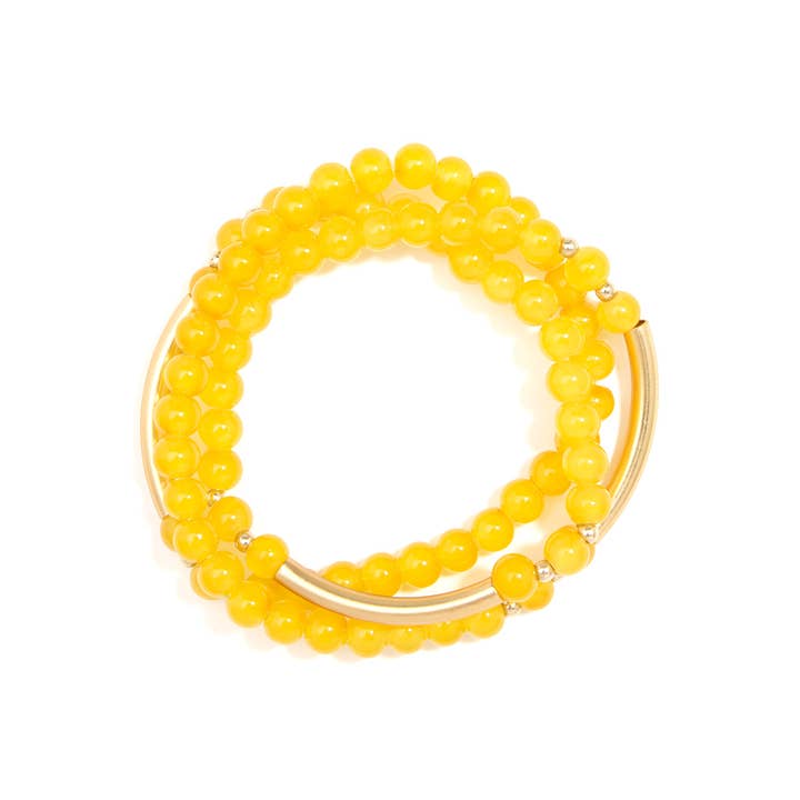 ZENZII Jewelry – Großhandel Perlenarmband – Glänzend und Gold Perlen Wrap Armband Schmuck6