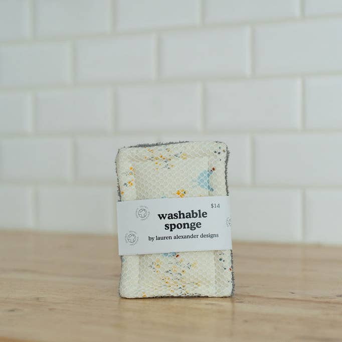 Washable Sponge - Hens & Chicks for wholesale by Lauren Alexander Designs
